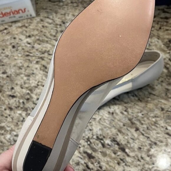 Vintage California Magdesians Women’s Mesh Leather Patchwork Wedge Heels Size 6M - Picture 6 of 14